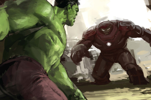 Hulk And Iron Hulkuster Artwork