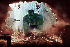Hulk And Spider Man