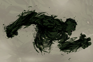 Hulk Art (1366x768) Resolution Wallpaper