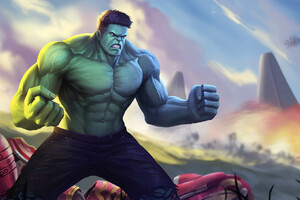 Hulk In Avengers Infinity War Artwork
