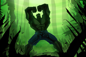 Hulk In Jungle 4k (2560x1024) Resolution Wallpaper