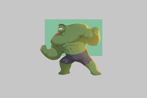 Hulk Minimal 4k Wallpaper