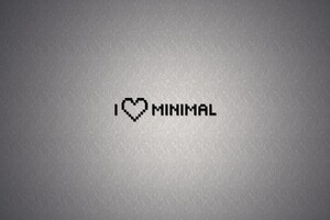 I Love Minimal (1400x900) Resolution Wallpaper