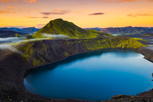 Iceland Rocks Dawn Black Sand (1024x768) Resolution Wallpaper