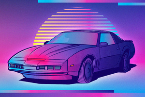 Illustration Old Cars (2560x1024) Resolution Wallpaper