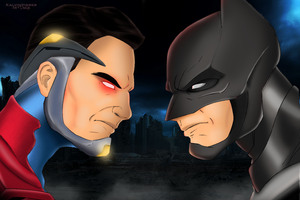Injustice 2 Superman Vs Batman Art Wallpaper