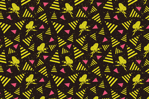 Insect Vector Pattern 4k Wallpaper