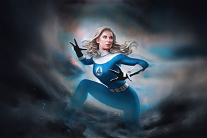 Invisible Woman The Fantastic Four First Steps Movie 2025 (1280x1024) Resolution Wallpaper