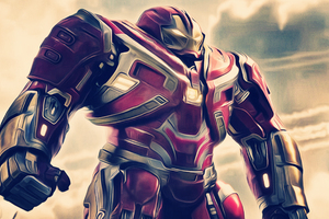 Iron Hulkbuster In Avengers Infinity War 2018 Artwork