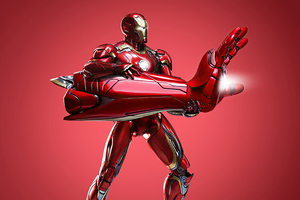 Iron Man 2020 Fire Blaster Wallpaper