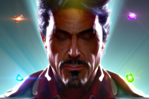 Iron Man 2020 Infinity Suit (2048x2048) Resolution Wallpaper