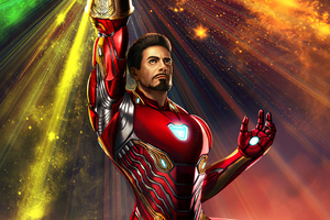 Iron Man 4k Infinity Gauntlet (1280x800) Resolution Wallpaper