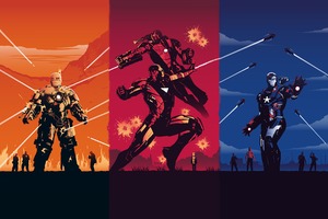 Iron Man 4k Poster Art (2932x2932) Resolution Wallpaper