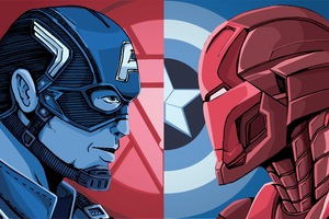 Iron Man And Captain America 8k