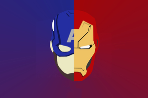 Iron Man And Captain America Artwork
