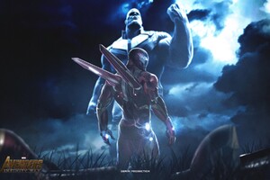 Iron Man And Thanos Artwork