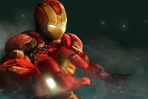 Iron Man Art New (1024x768) Resolution Wallpaper