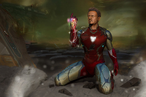 Iron Man Avengers Art (2048x2048) Resolution Wallpaper