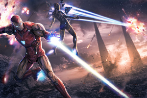 Iron Man Avengers Endgame Rescue (1280x800) Resolution Wallpaper