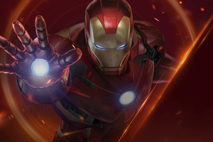 Iron Man Blaster (1336x768) Resolution Wallpaper