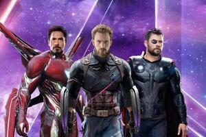 Iron Man Captain America Thor In Avengers Infinity War Poster