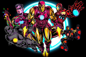 Iron Man Comic Artwork 4k (1336x768) Resolution Wallpaper