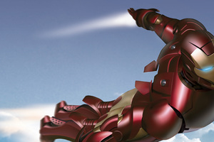 Iron Man Digital Art (2560x1080) Resolution Wallpaper