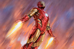 Iron Man Fly (1280x1024) Resolution Wallpaper