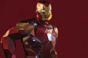 Iron Man Formation (2048x2048) Resolution Wallpaper