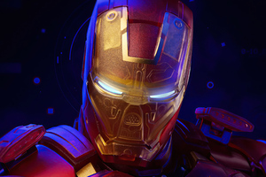 Iron Man Holographic 4k (2048x1152) Resolution Wallpaper