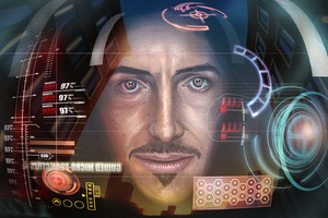 Iron Man Hud Inside (2932x2932) Resolution Wallpaper