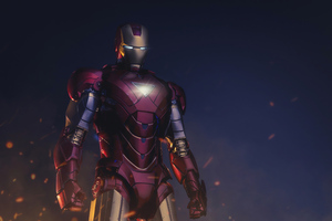 Iron Man In Action 4k (2048x1152) Resolution Wallpaper