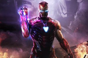 Iron Man Infinity Gauntlet 4k Wallpaper
