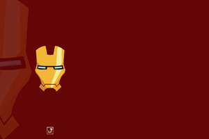 Iron Man Mask Minimalism (1024x768) Resolution Wallpaper