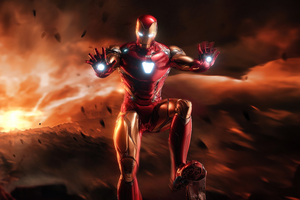 Iron Man Metallic Majesty (1280x720) Resolution Wallpaper