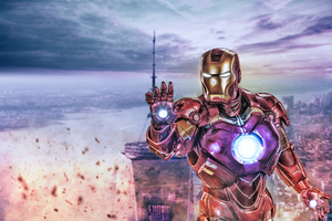 Iron Man Newarts (2048x2048) Resolution Wallpaper