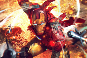Iron Man On Duty (1600x1200) Resolution Wallpaper