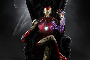 Iron Man Sitting 4k (1600x900) Resolution Wallpaper