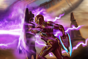Iron Man Stands Alone (2560x1600) Resolution Wallpaper