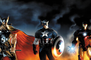 Iron Man Thor Captain America Artwork
