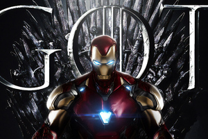 Iron Man Throne Wallpaper
