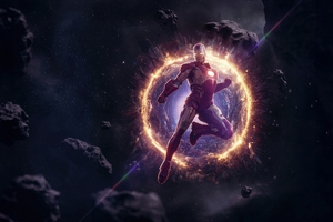 Iron Man Through The Wormhole (2560x1440) Resolution Wallpaper