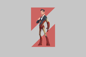 Iron Man Tony Minimalism 4k Wallpaper