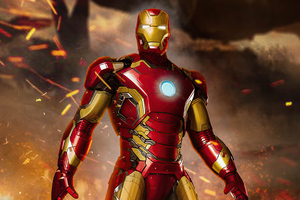 Iron Man Tony Stark 4k (1360x768) Resolution Wallpaper