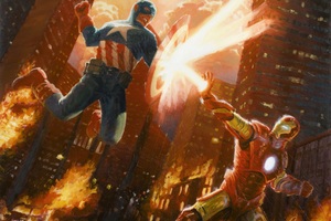 Iron Man Vs Captain America (1600x900) Resolution Wallpaper