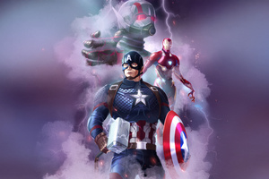 Iron Man X Cap X Ant Man (2560x1600) Resolution Wallpaper