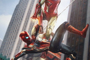 Iron Spider Vs Ironman Wallpaper