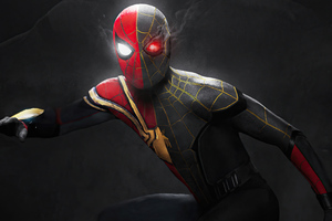 Iron Spider X Gold Suit 4k Wallpaper