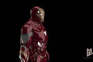 IronMan Infinity War Suit (1360x768) Resolution Wallpaper