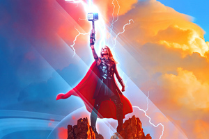 Jane Foster Thor Love And Thunder Wallpaper